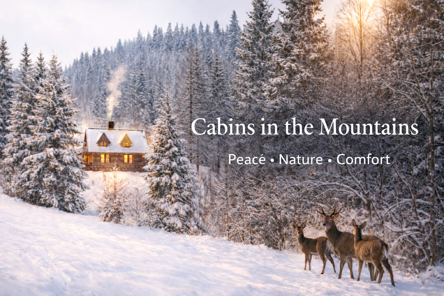 Cabin in winter